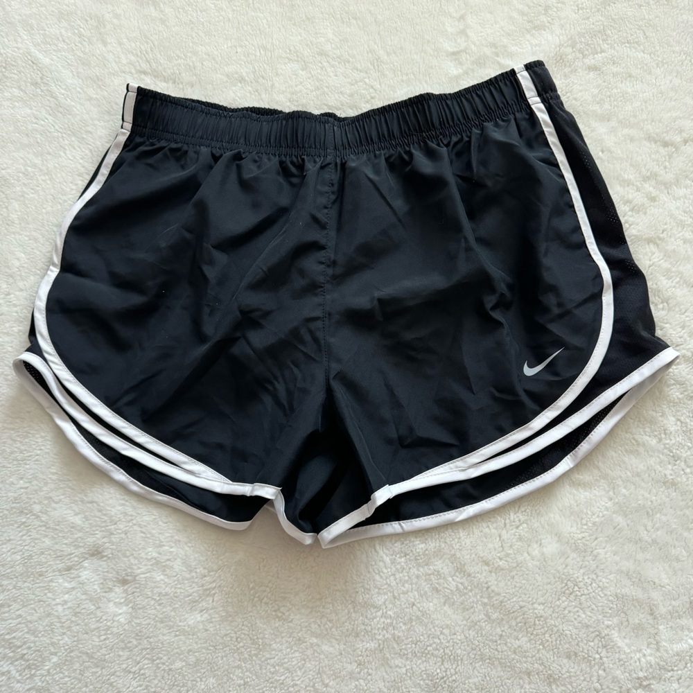 New Nike Tempo Women's Brief-Lined Running Workout Shorts Large Black - Picture 3 of 6